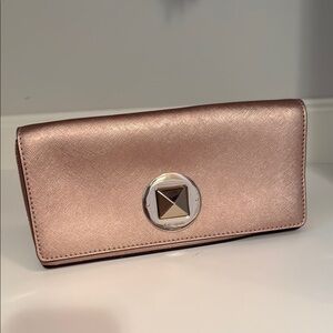Kate Spade Rose Gold Wallet Sleek Minimalist Design